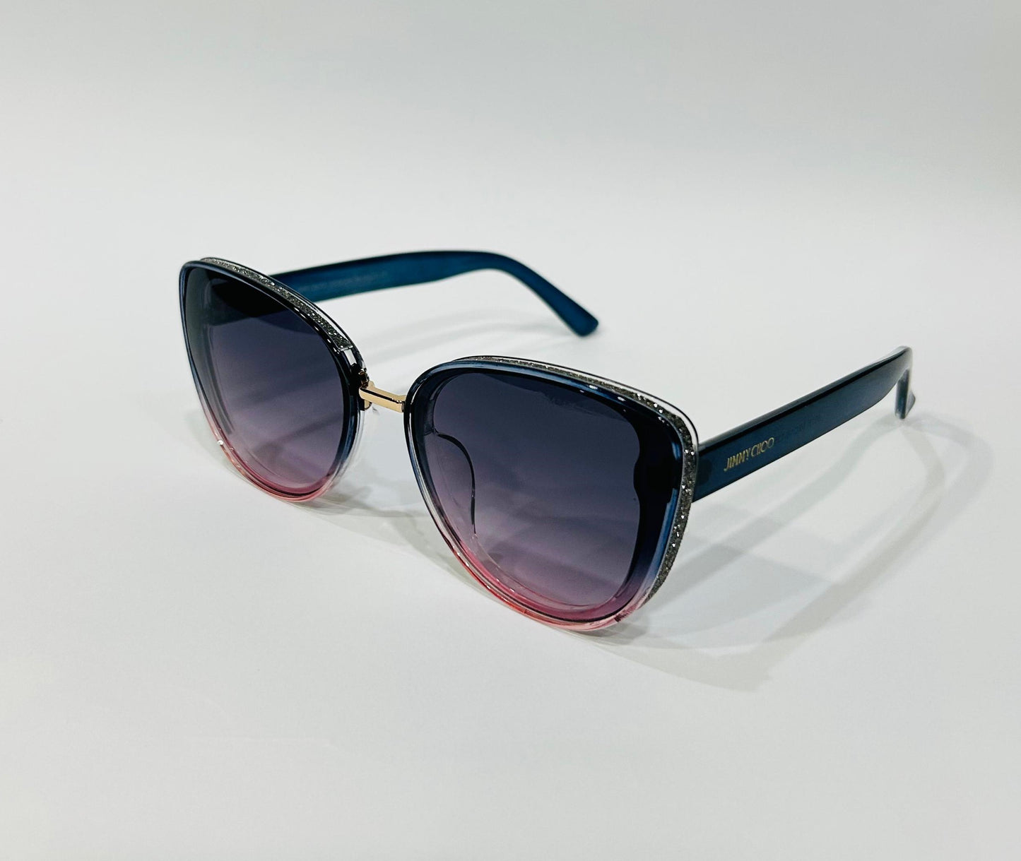 Elegant Black & Grey Diamond-Studded Eyewear-Trendy Glasses For Girls