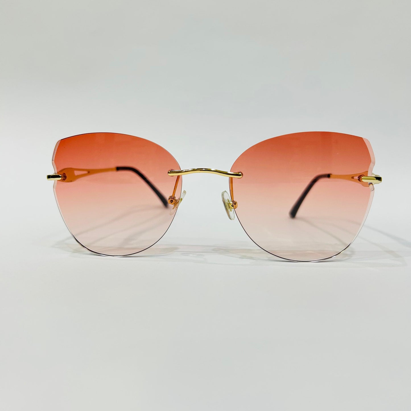 Stylish Heart-Shaped Gradient Sunglasses for Girls