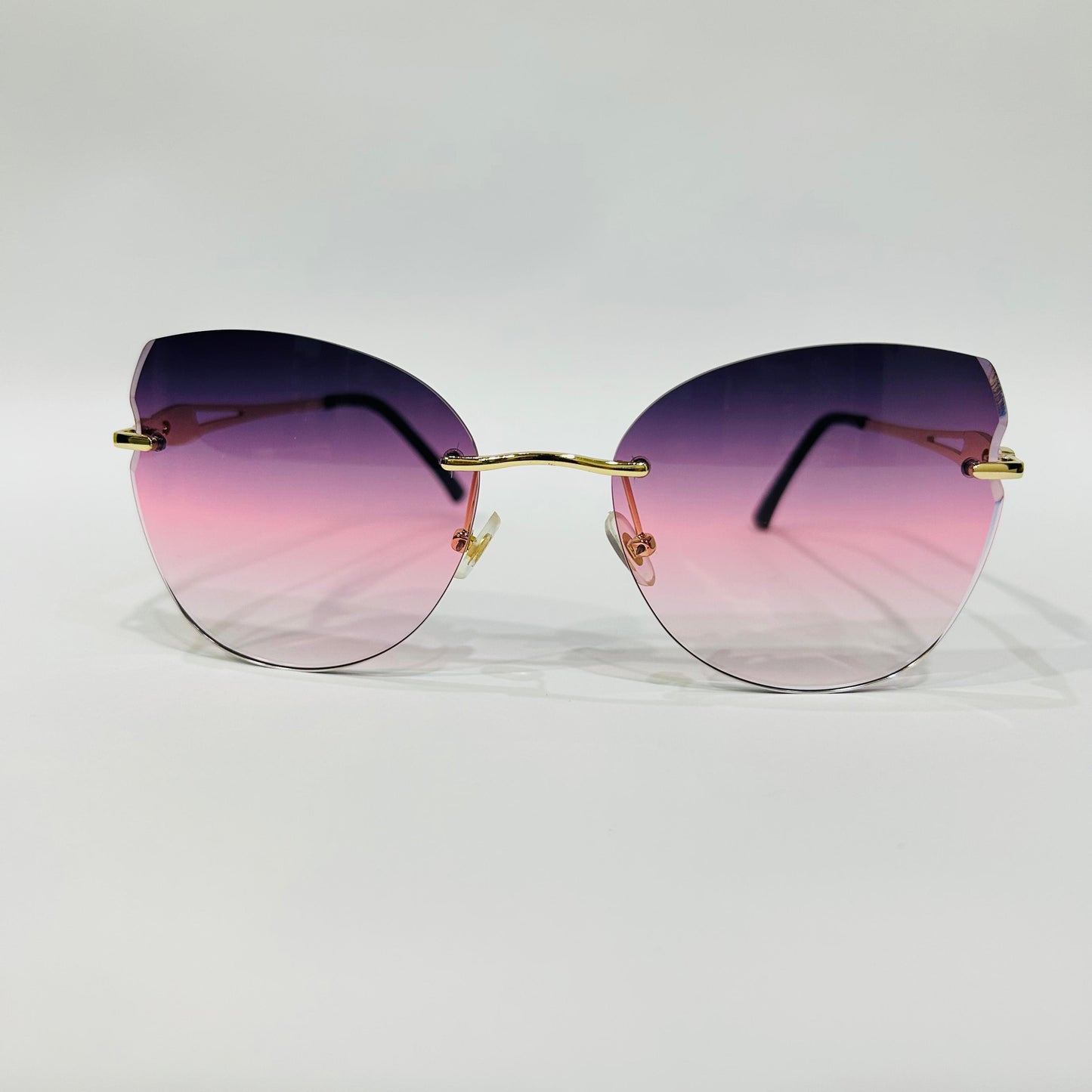 Stylish Heart-Shaped Gradient Sunglasses for Girls
