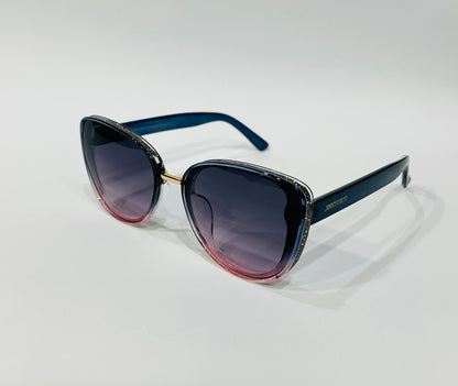 Elegant Black & Grey Diamond-Studded Eyewear-Trendy Glasses For Girls