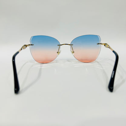 Stylish Heart-Shaped Gradient Sunglasses for Girls
