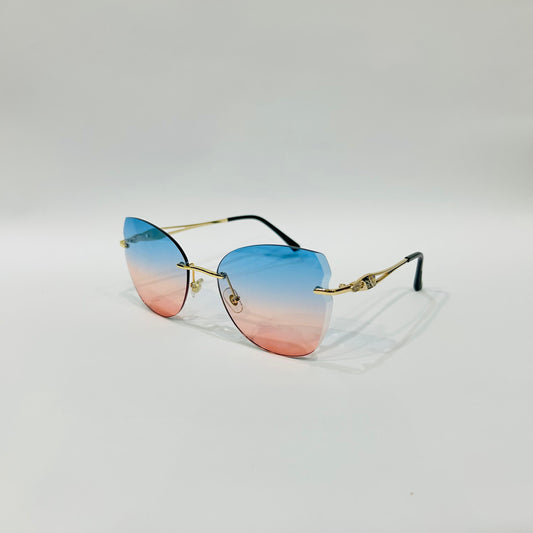 Stylish Heart-Shaped Gradient Sunglasses for Girls