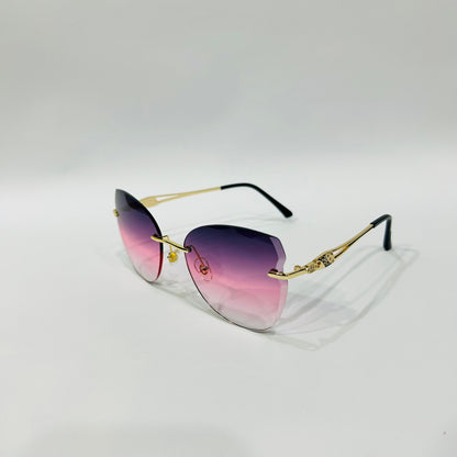 Stylish Heart-Shaped Gradient Sunglasses for Girls
