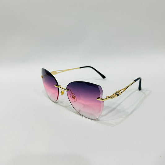 Stylish Heart-Shaped Gradient Sunglasses for Girls