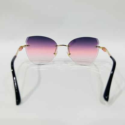 Stylish Heart-Shaped Gradient Sunglasses for Girls