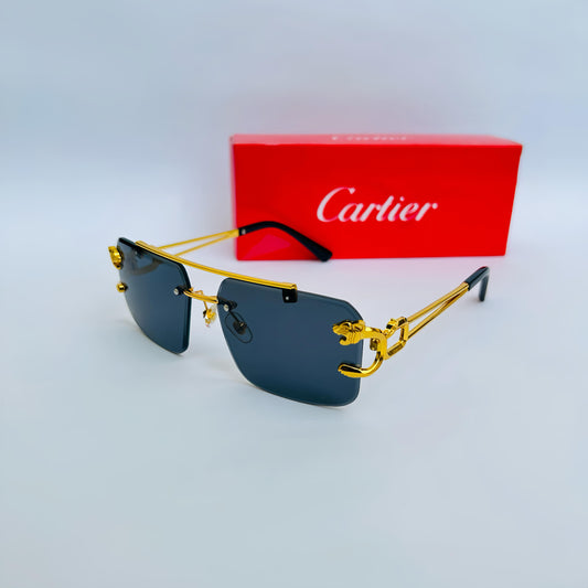 Cartier-Inspired Luxury Rimless Sunglasses