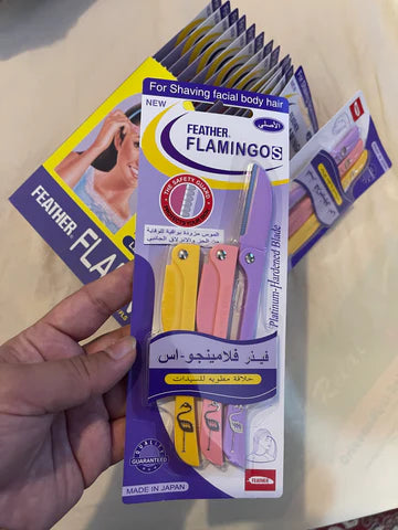 FEATHER Flamingo FACIAL RAZOR ( Pack of 3)
